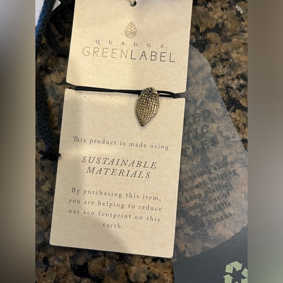 Quagga GREENLABEL eternity infinity black scarf w/ free bracelet NWT BOHO warm - Picture 4 of 9